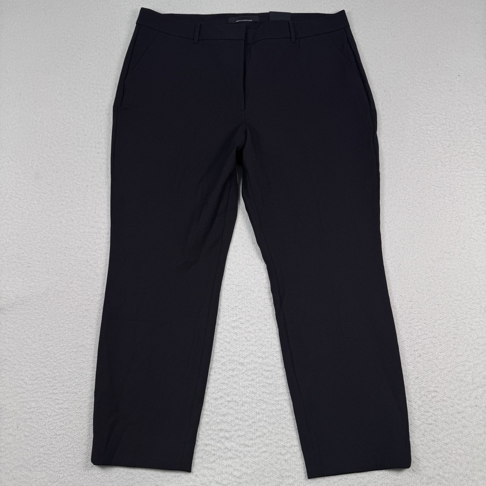 NWT‎ WHBM White House Black Market Elle Slim Trouser Comfort Stretch Black - 18